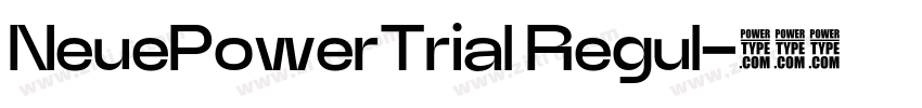 NeuePowerTrial Regul字体转换 NeuePowerTrial Regul字体转换